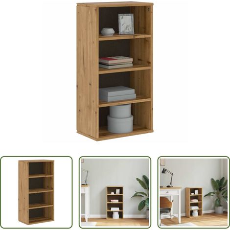 vidaXL Holzschrank - Beistellschrank ODDA 40x24x79 cm Massivholz Kiefer (1/5)