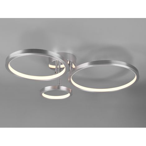 LED Deckenleuchte CORNA schwenkbar & dimmbar, Silber Breite 71cm (1/5)