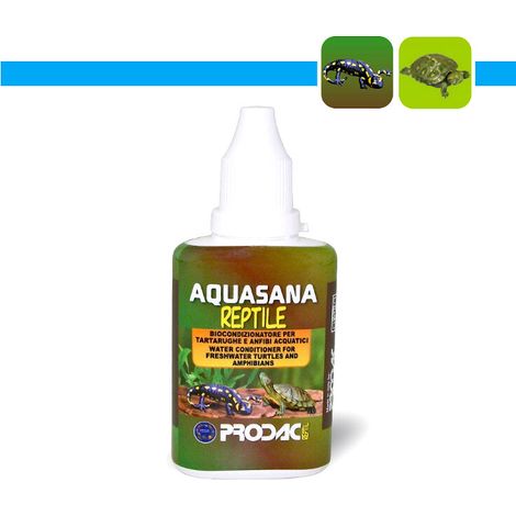 Trattamento acqua prodac aquasana reptile neutralizzazione cloro aloe vera