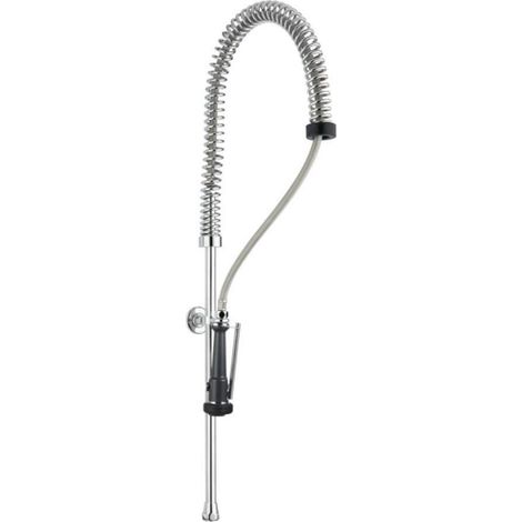 Duschgarnitur zum Vorwaschen von Geschirr, 90H cm, zur Montage an Wasserhähnen oder Mischbatterien – Idral 09400 (1/5)