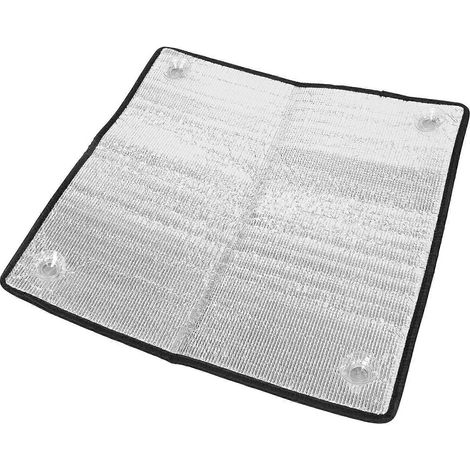 Film isolant argenté pour fenêtres de balcon, compatible avec les protections d'intimité et pare-soleil. (1/5)