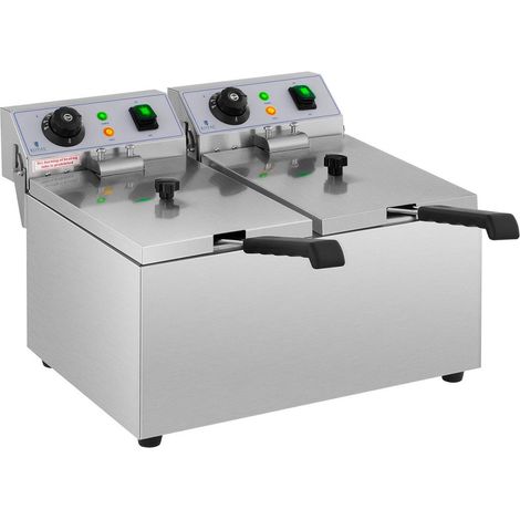 Friggitrice elettrica professionale ristorante 2 x 8 litri 230 volt 140001793