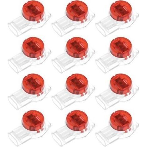50pcs Connecteurs UY K3 Connecteur de Câble Téléphonique Étanche Remplis de Gel UY Connecteur d'épissure Bout Connecteur à Sertir Gelée pour Joints de Fil de Téléphone Câble (1/4)
