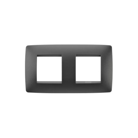 PLACCA ONE INT.2+2P O.NERO SATINATO GEWISS GW16123VN (1/4)