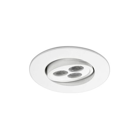 Faro Barcelona Kant 03060501 – à Encastrer (Ampoule incluse) LED, 3 W, aluminium injecté blanc