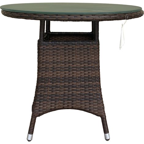MESA ALUMINIO DADA MOKA 80 CM