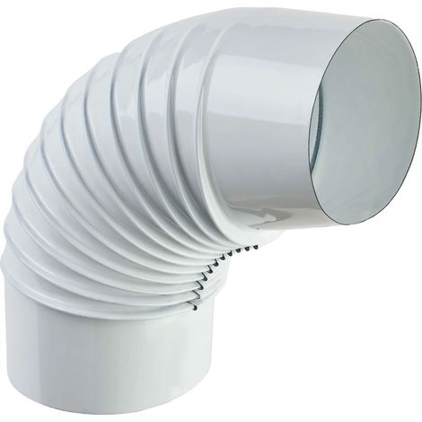 GOMITO SMALTATO PER STUFE EE ¸ 13 - 90Â° colore bianco EUROPROFIL