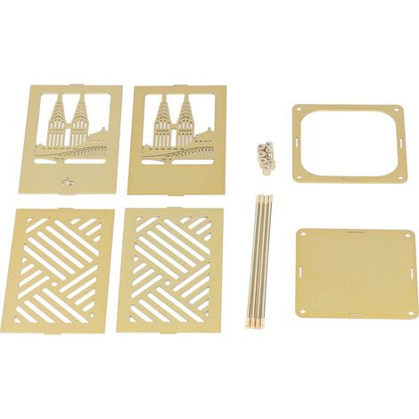 Metal Pen Holder Multifunctional Easy Assembly Glossy Golden Surface Plating Pencil Holder for Office School HomeShenzhen Landmark (1/5)