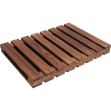 Tappetino da bagno pieghevole in legno, tappetino antiscivolo per la doccia, tappetino multiuso per interni ed esterni, ideale per spa, saune e piscine. (1/5)
