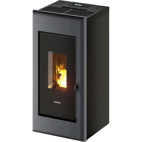Pelletofen ONE AIRTIGHT Stahlverkleidung titanium
