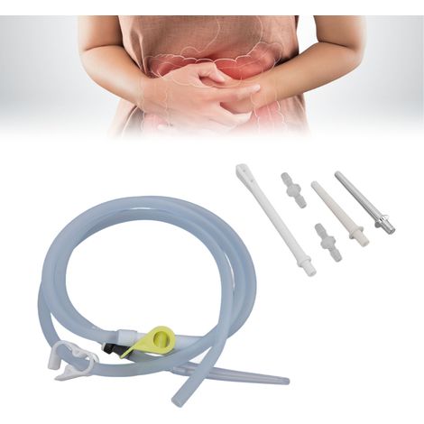 Tuyau de lavement en silicone souple, brillant et inodore de 1,5 m pour seau à lavement, pour nettoyage en profondeur (1/5)