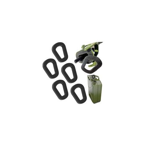 Set mit 5 Gummidichtungen für Benzinkanister – Ersatzdichtungen für 5-, 10- und 20-Liter-Kanister – Schwarz (1/5)