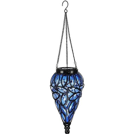 Lanterne suspendue solaire pour l'extérieur, lanterne de jardin en forme de larme, étanche, pour terrasse et jardin - JBMEDIA (1/4)