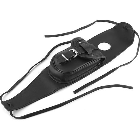 Decdeal Sac de réservoir d'huile et de carburant en cuir PU, panneau de couverture, accessoire de moto adapté pour Iron883 1200