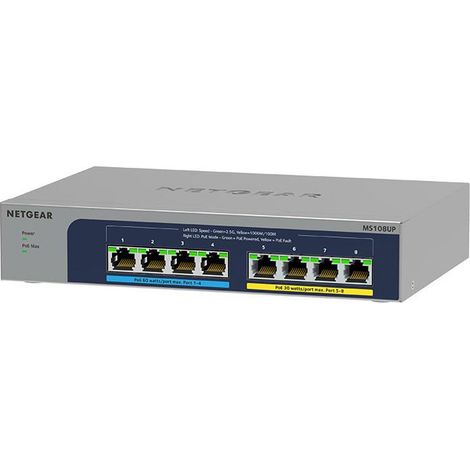 NETGEAR Netgear Plus MS108UP 8 Port unmanaged Switch (MS108UP-100EUS)