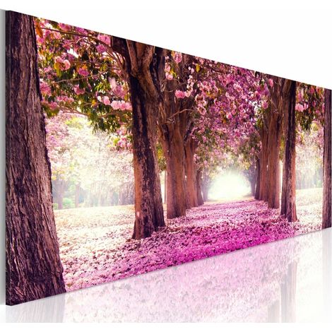 Tableau jardin de fuchia - 135 x 45 cm (1/4)