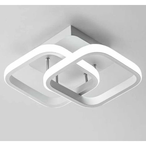 LED Ceiling Light, Modern Ceiling Light 20W 2040LM, White Acrylic Chandelier, Ceiling Lamp for Living Room, Hallway, Dining Room, Kitchen, Cool White / 6000K (1/5)