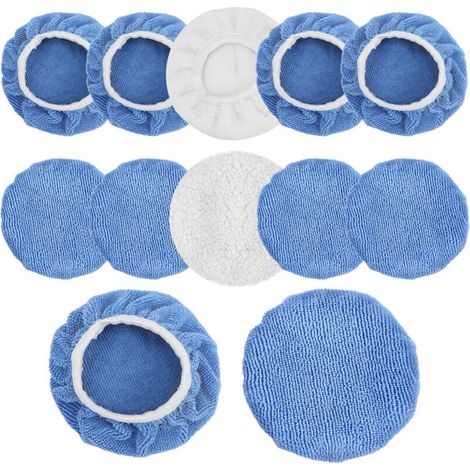 Set di 12 tamponi lucidanti in microfibra per auto, camion, moto, bicicletta, barca, yacht - Crezuo