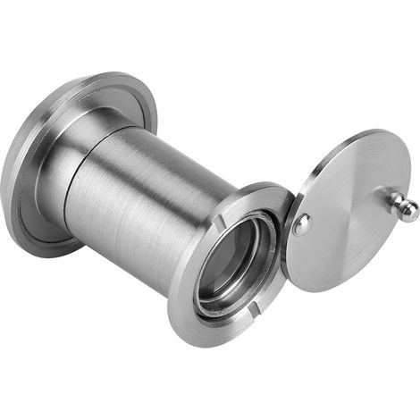 Visionneuse optique grand angle 220 degrés pour porte de sécurité domestique (argent brossé)