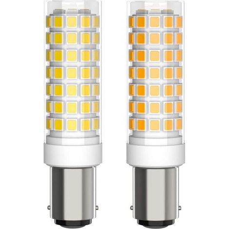 Lot de 2 ampoules BA15D LED – 5W 230V – Dimmables linéairement – L88D 500 lm – Blanc froid 6000-6500K – Idéal pour lampes et appliques (1/5)