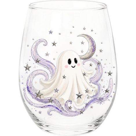 Vintage-Bierglas für Halloween, Geist, Spinne, 420 ml Perfektes Vintage-Glas für Kaffee, Wein, Whisky, Feiertage, 420 ml
