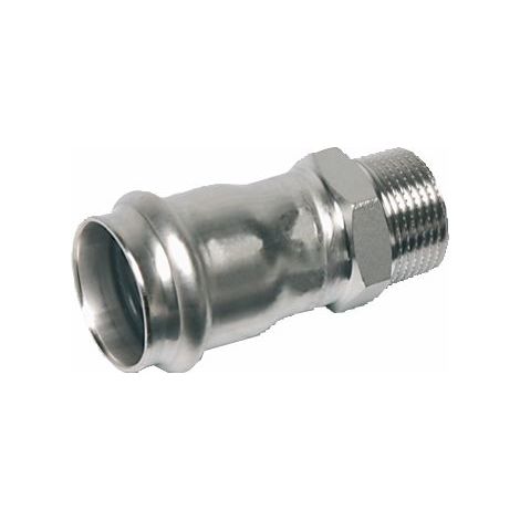 SANHA Pressfit., Übergangsnippel 89x3 AG, Edelstahl, Nr.9243G - 83069576 von Buderus