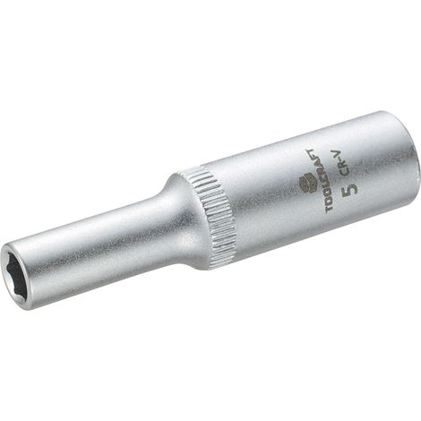 Steckschlüssel-Einsatz 6,3 mm (1/4") TOOLCRAFT 816093 Schlüsselweite 5 mm