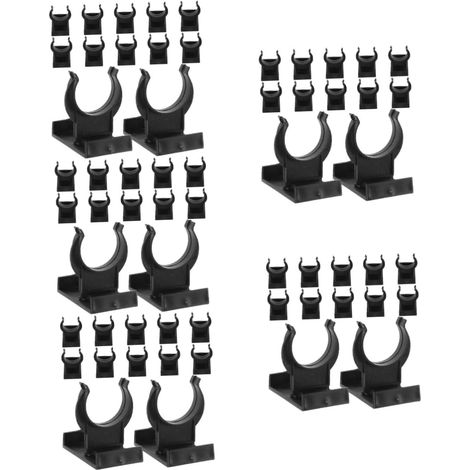 60 jeux de clips fixation pour plinthes meubles cuisine en plastique (1/5)