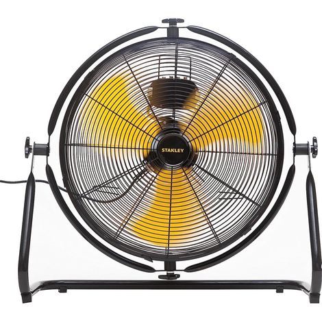Ventilateur sur pied STANLEY 150W 3 vitesses D50cm Acier Jaune
