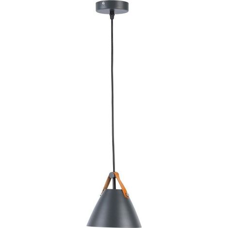 Suspension en cuir "Ellen - Gris (1/5)