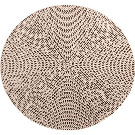 Lot rond en PVC écologique 15 pouces, antidérapant, résistant à l'usure, isolant thermique, couleur or (1/5)
