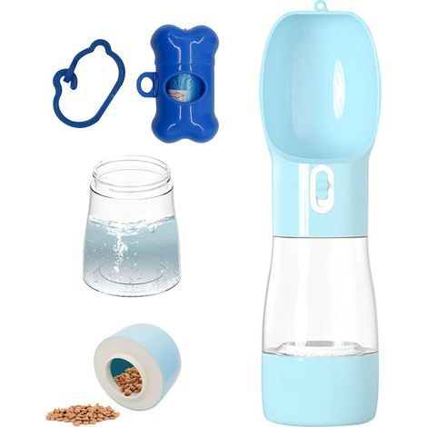 Gourde de voyage pour animaux de compagnie (bleu)-