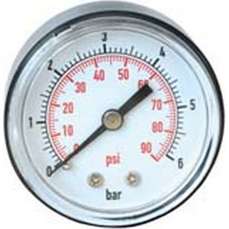 1PZ MANOMETRO PER POMPE CON ATTACCO POSTERIORE - DN  mm.50 attacco posteriore raccordo M 1/4"