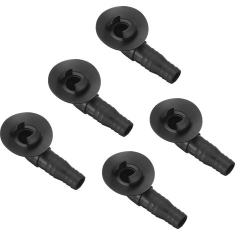5Pcs Raccord de tuyau de vidange pour climatiseur 20m Noir (1/5)