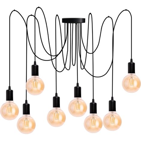 Lampada a sospensione ARANE SPIDER, 8 bracci, per LED, 8x E27 LUMILED