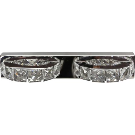 Applique murale Candellux Shipi chrome cristal 33cm 2xLED