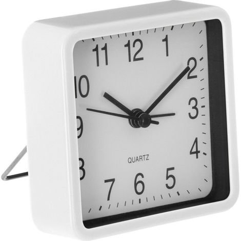 Horloge de table silencieuse pour chambre à coucher, réveil avec mécanisme QUARTZ, couleur vert