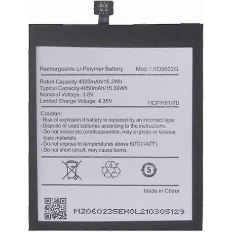 Batterie Li-Polymère 3,80 V 4000 mAh pour Cat S62 (sans logo) (Code : XQ6602G) (1/2)