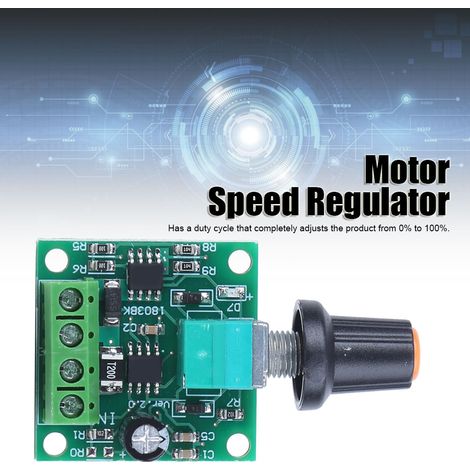 2 contrôleurs de vitesse PWM pour moteur CC 1,8 V, 3 V, 5 V, 6 V, 12 V, 2 A, référence 1803BK (1/5)
