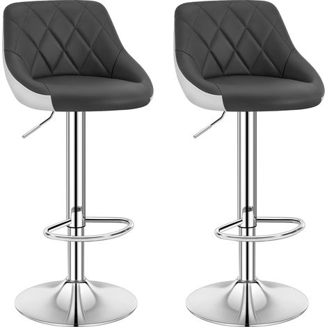 WOLTU bar stools Bar chairs Breakfast Dining stools for Kitchen Island Counter Grey+white (1/5)