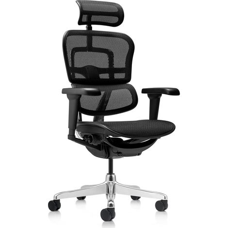[GEBRAUCHT] B-Ware Hjh Office Bürostuhl Chefsessel Ergohuman Ultra Gen2 Netzstoff Schwarz Sessel