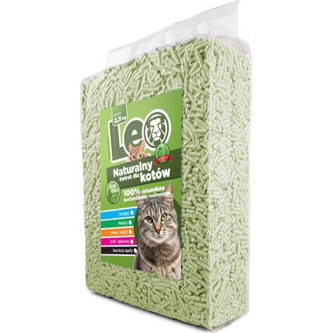 Litière pour chats Leo - Thé vert