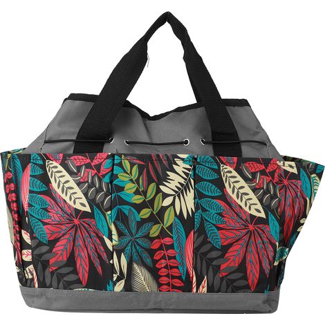 Sac à outils de jardin portable gris fleur assorti, pochette de rangement extérieur à main, polyester, assortiment de couleurs (1/5)