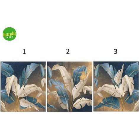 Canvas World Lupia Leaves Blue 38x38 cm