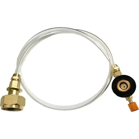 Adaptateur de remplissage de gaz pour réchaud de camping, adaptateur de remplissage de bouteille de propane, accessoires de connexion pour réservoir de gaz et réchaud portable (1/5)