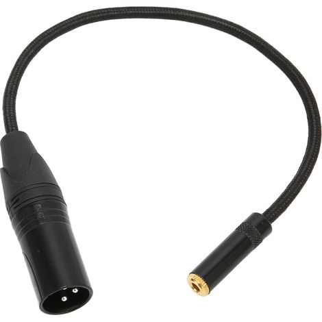 Câble XLR mâle vers jack 3,5mm femelle 0,3m convertisseur pour amplificateurs et mixeurs (1/5)