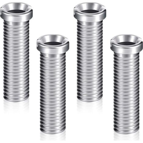 4 vis de panier d'évier 45 mm en acier inoxydable, vis à tête creuse, accessoires de fixation pour bouchon de crépine de lavabo de cuisine (1/4)