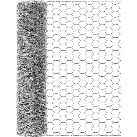 LaBlanc - Hühnerdraht 16'' x 600'' (40 cm x 15 m), verzinkter, sechseckiger, rostfreier Außenzaun zum Schutz von Gartenpflanzen, Gemüse, Blumen und Obst vor Hunden und Kaninchen (1/5)