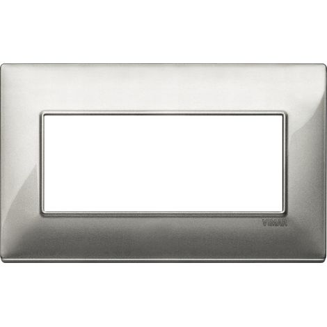 VIMAR - 14649.27 Placca 5M BS tecnopolimero Silver