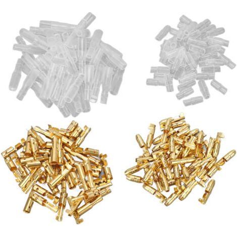 200pcs Cold Pressed Crimp Terminal Connectors with Insulating Jacket Waterproof Male Female Butt Terminal,DUBUNS
